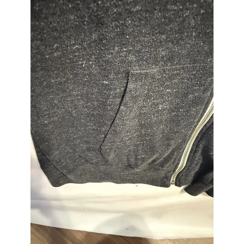 Nike Women’s XL Full Zip Hoodie Charcoal Heather Logo Lightweight Jacket